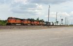 BNSF WB freight ready to depart